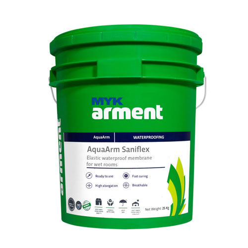  AquaArm Saniflex - Elastomeric waterproofing membranes | Construction Products | Building Products | Antrix Constructions