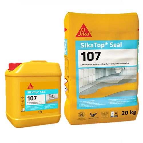 Sika topseal 107 - Acrylic  Modified Cementatious Waterproof coatings | Construction Products | Building Products | Antrix Constructions